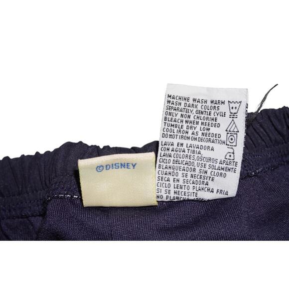 Vintage Disney Main Street Winnie the Pooh Track Shorts  24M Navy Yellow 5 Pooh - Picture 3 of 6